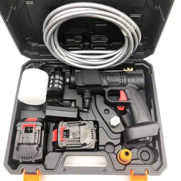 Portable Powerful High Pressure 24v Lithium Cordless Wireless Car Wash Water Jet Foam Gun Car Washer